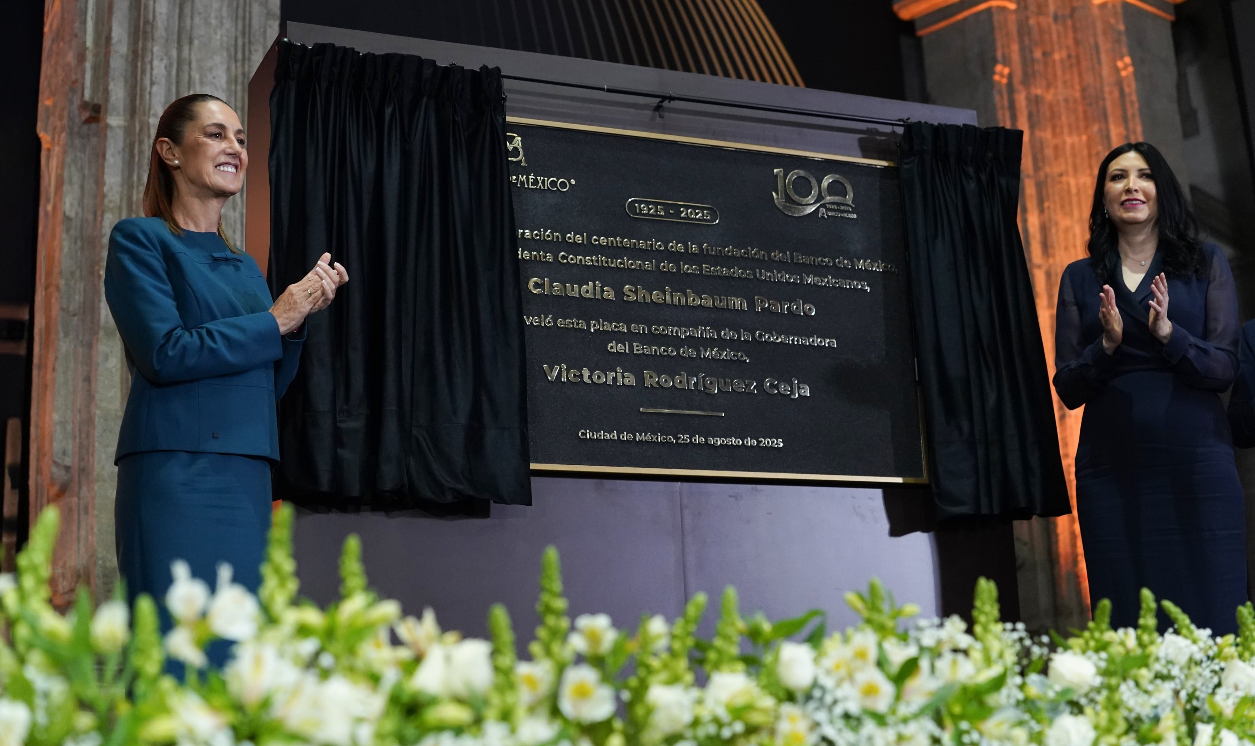 Claudia Sheinbaum celebra 100 Aniversario de la fundación del Banco de México
