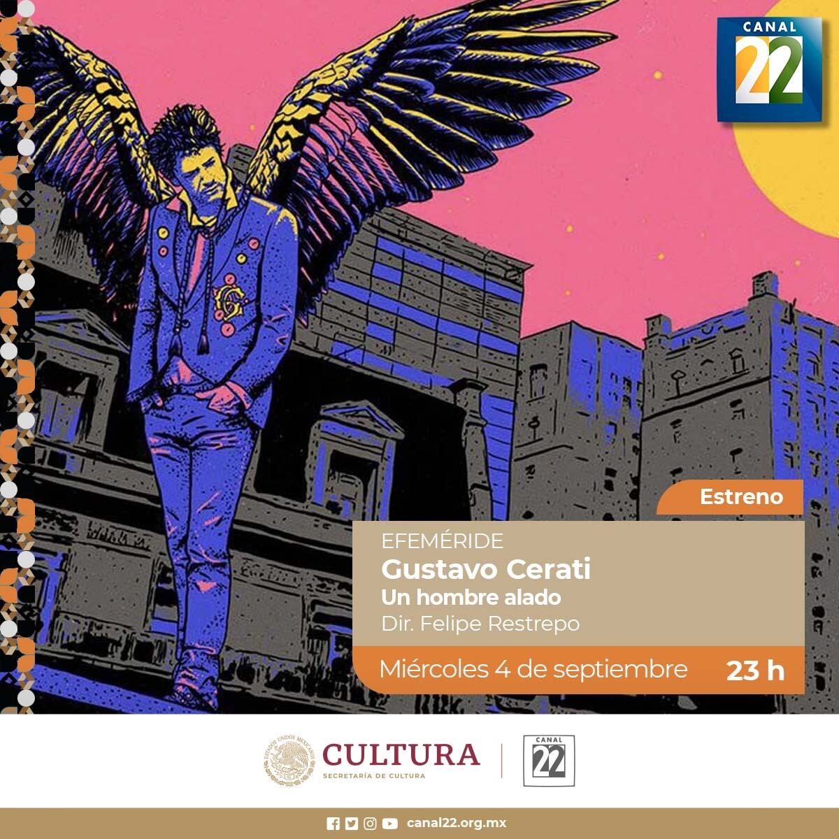 Un hombre alado, documental de Gustavo Cerati en Canal 22