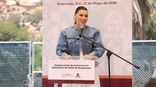 Marina del Pilar Ávila inaugura central de autobuses del Valle de Guadalupe para fortalecer turismo