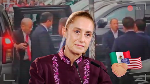 Ronald Johnson llega a Palacio Nacional para encuentro con Sheinbaum y empresarios