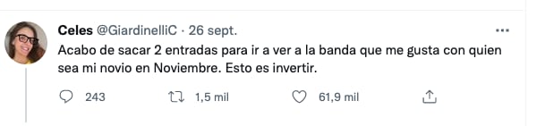 Hilo de cómo buscaba novio para concierto