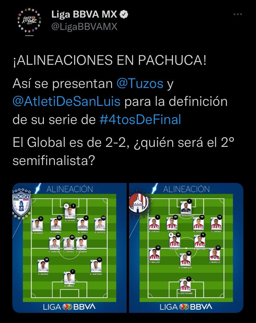 Pachuca y San Luis mandan todo su arsenal en el Estadio Hidalgo.
