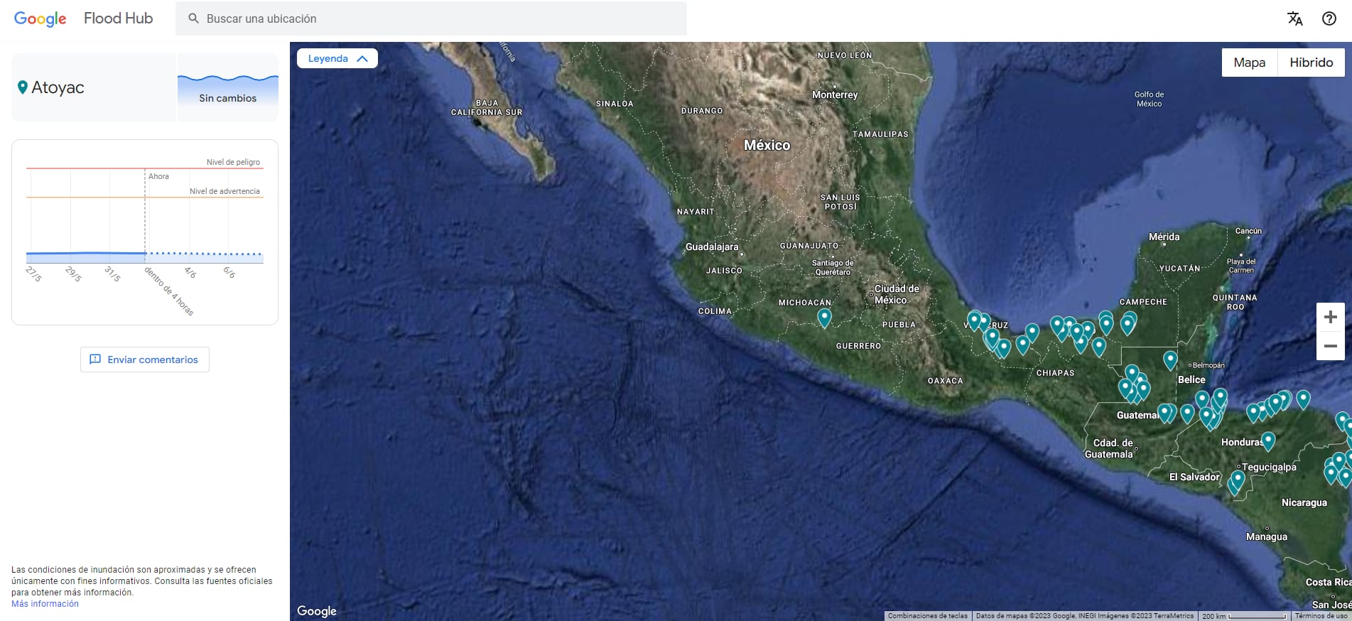 Flood Hub en México