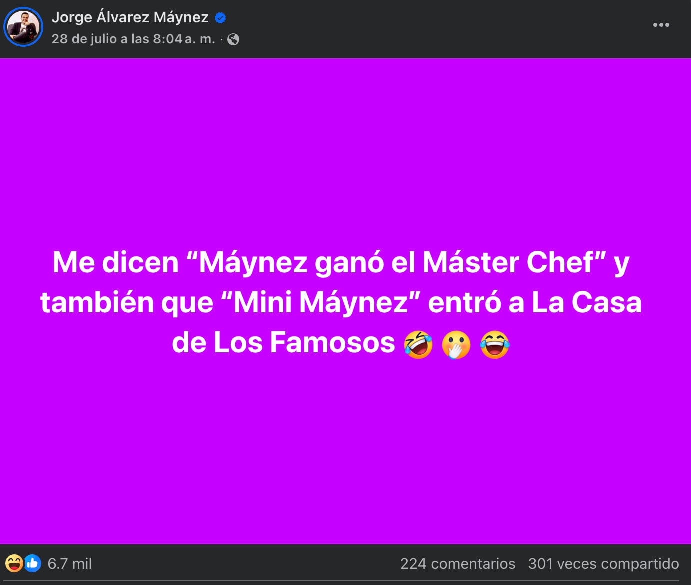 Jorge Álvarez Maynez reaccionó a las comparaciones con El Abelito