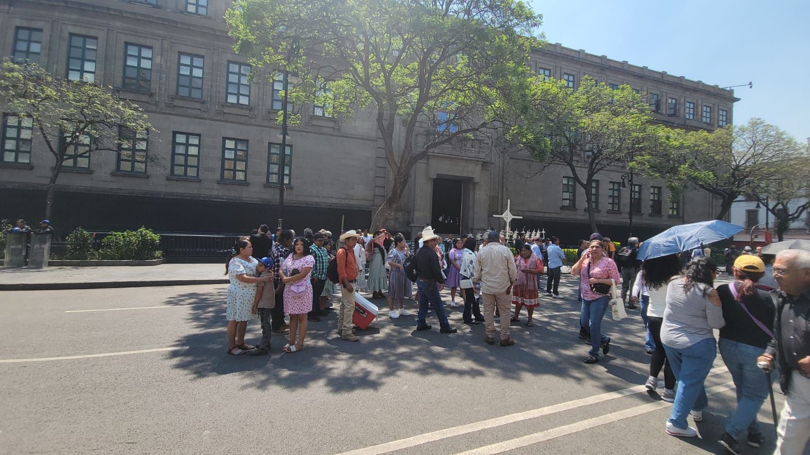 Pueblos Yoreme Mayo protestan en Suprema Corte y piden audiencia con Hugo Aguilar