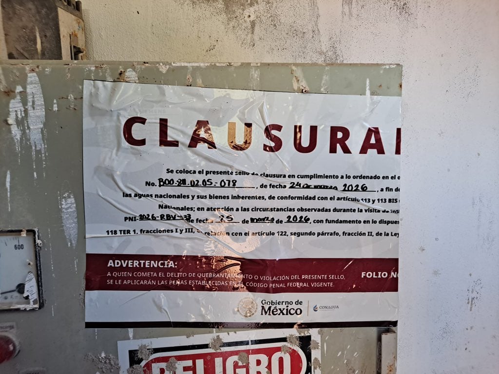 Conagua clausura tomas clandestinas de agua en Cuatro Ciénegas, Coahuila.
