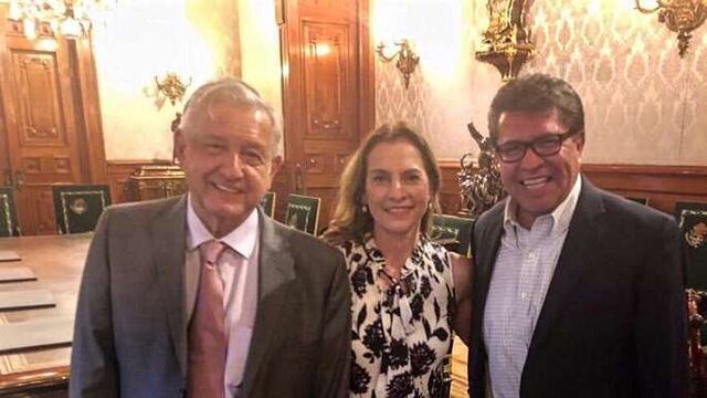 AMLO, Beatriz Gutiérrez y Ricardo Monreal
