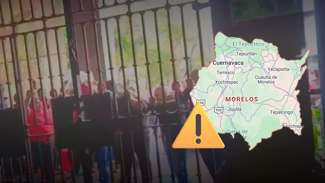 Protesta de la CNTE escala en Cuernavaca; manifestantes intentan derribar puertas