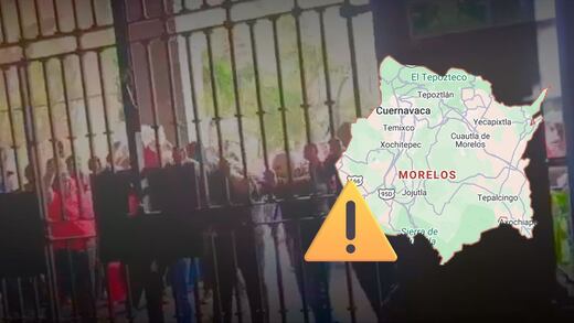 Protesta de la CNTE escala en Cuernavaca; manifestantes intentan derribar puertas