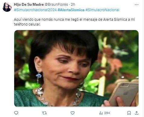 Memes por la prueba de alerta sísmica