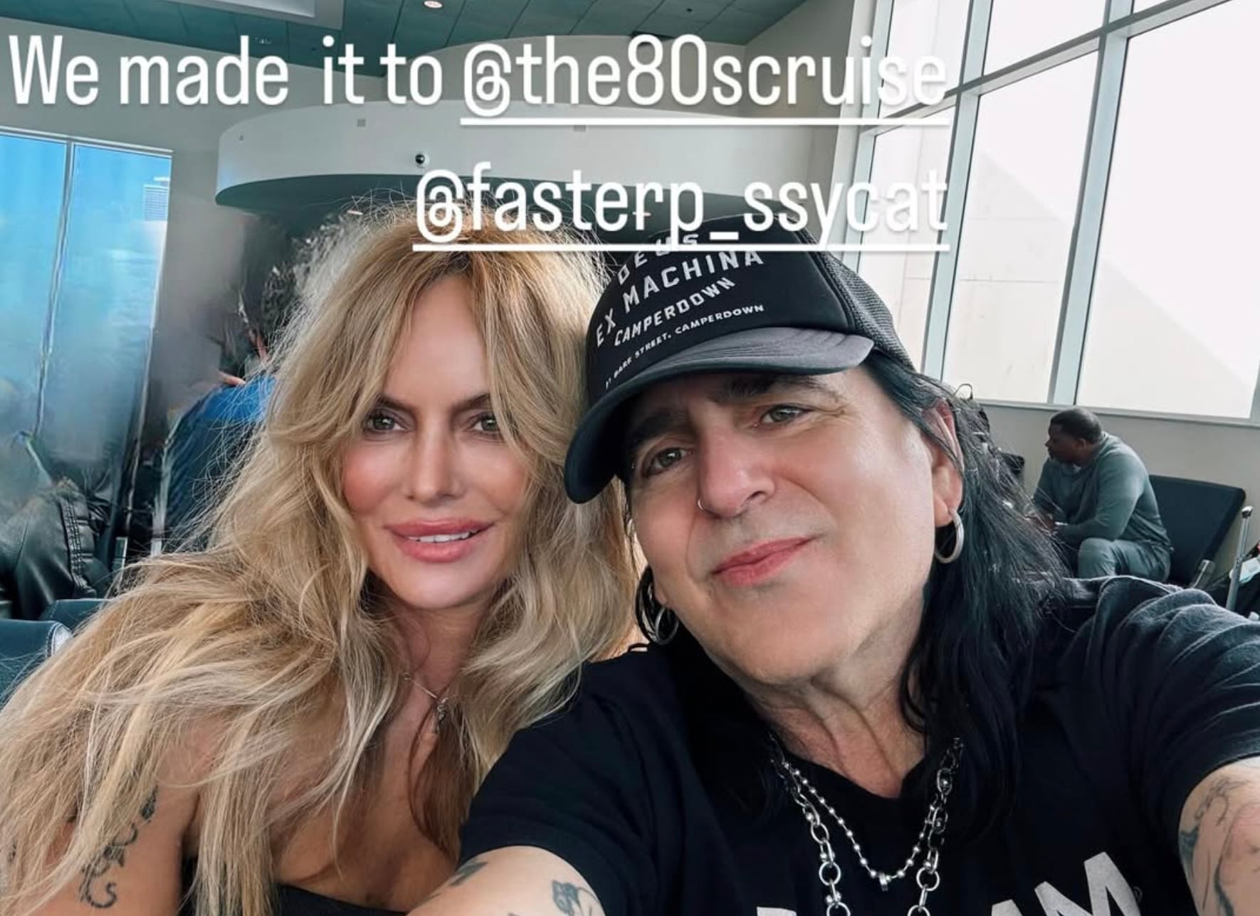 Última selfie de Kimberly Burch y Taime Downe