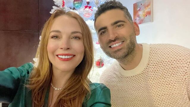 Lindsay Lohan con su esposo, Bader Shammas
