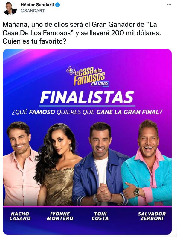Finalistas de La Casa de los Famosos 2