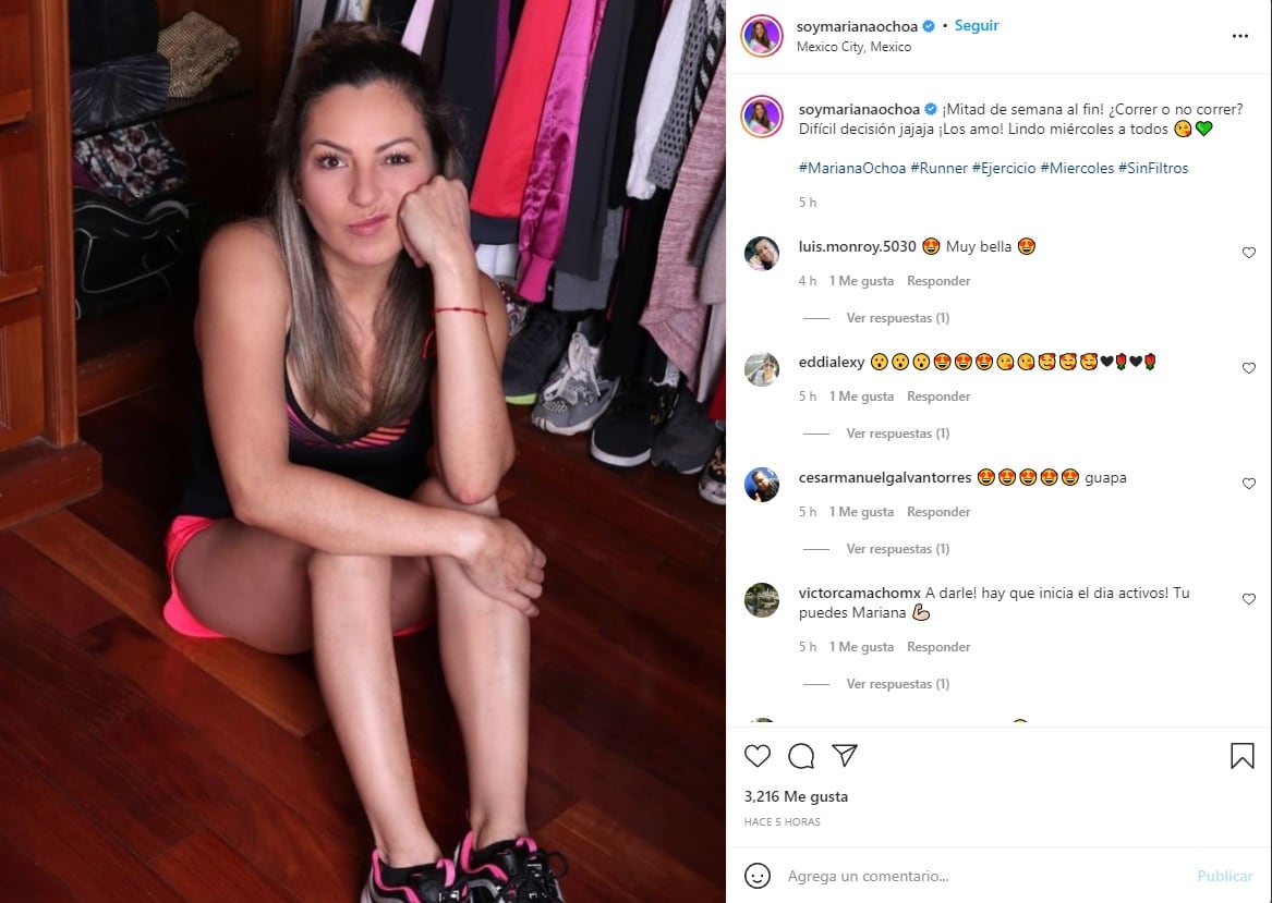 Mariana Ochoa se enfrenta a una difícil decisión pues no sabe si salir a correr