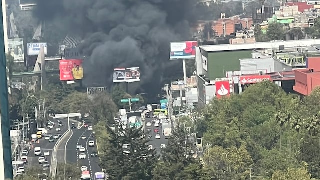 Incendio en Santa Fe deja una gran columna de humo