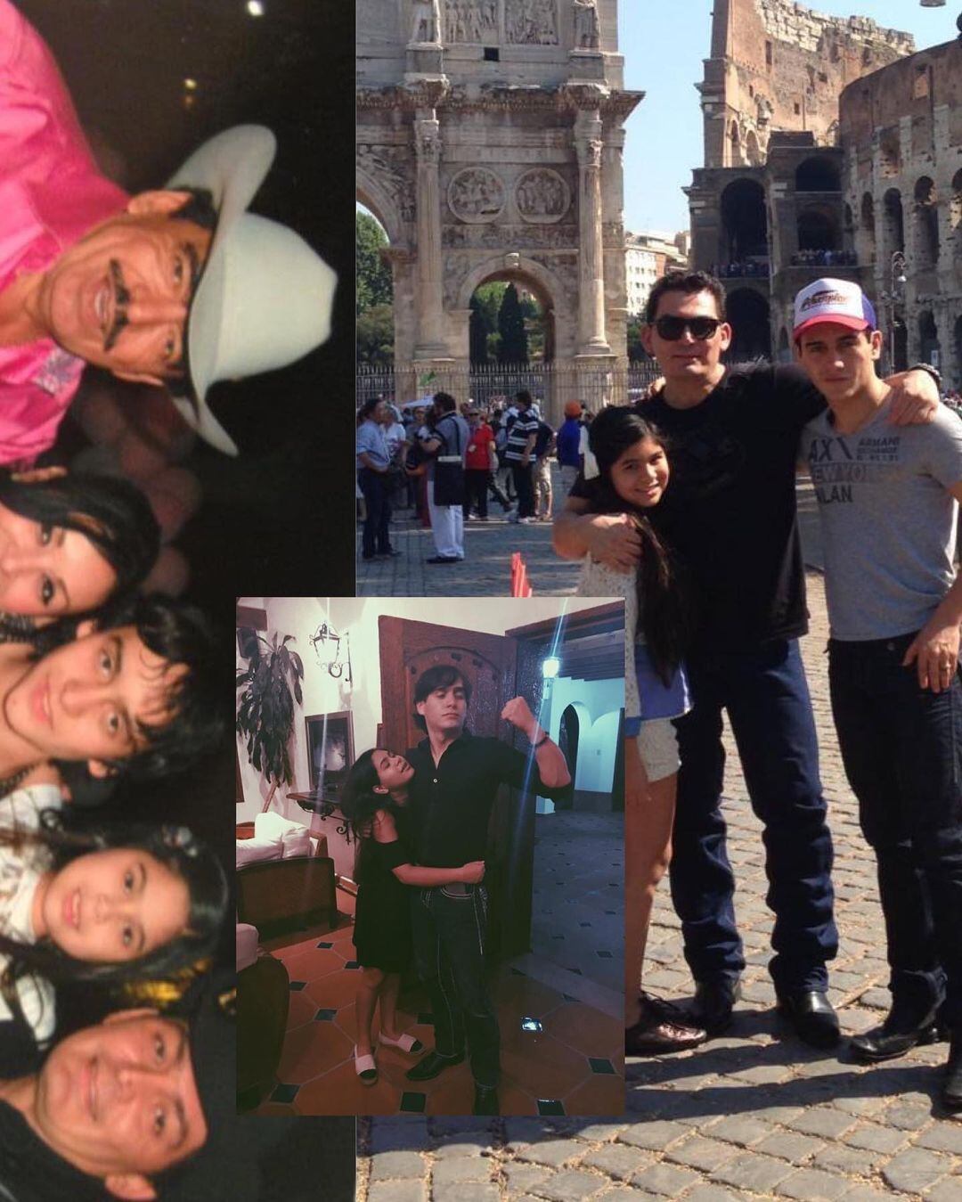 Julián Figueroa con Juliana y José Manuel Figueroa