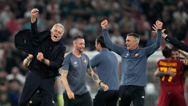 José Mourinho, campeón con la AS Roma