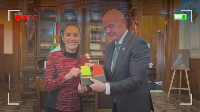 Sheinbaum recibe tarjetas de la FIFA de Infantino rumbo al Mundial 2026