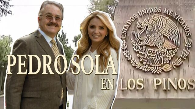 Pedro Sola y Angélica Rivera en Los Pinos