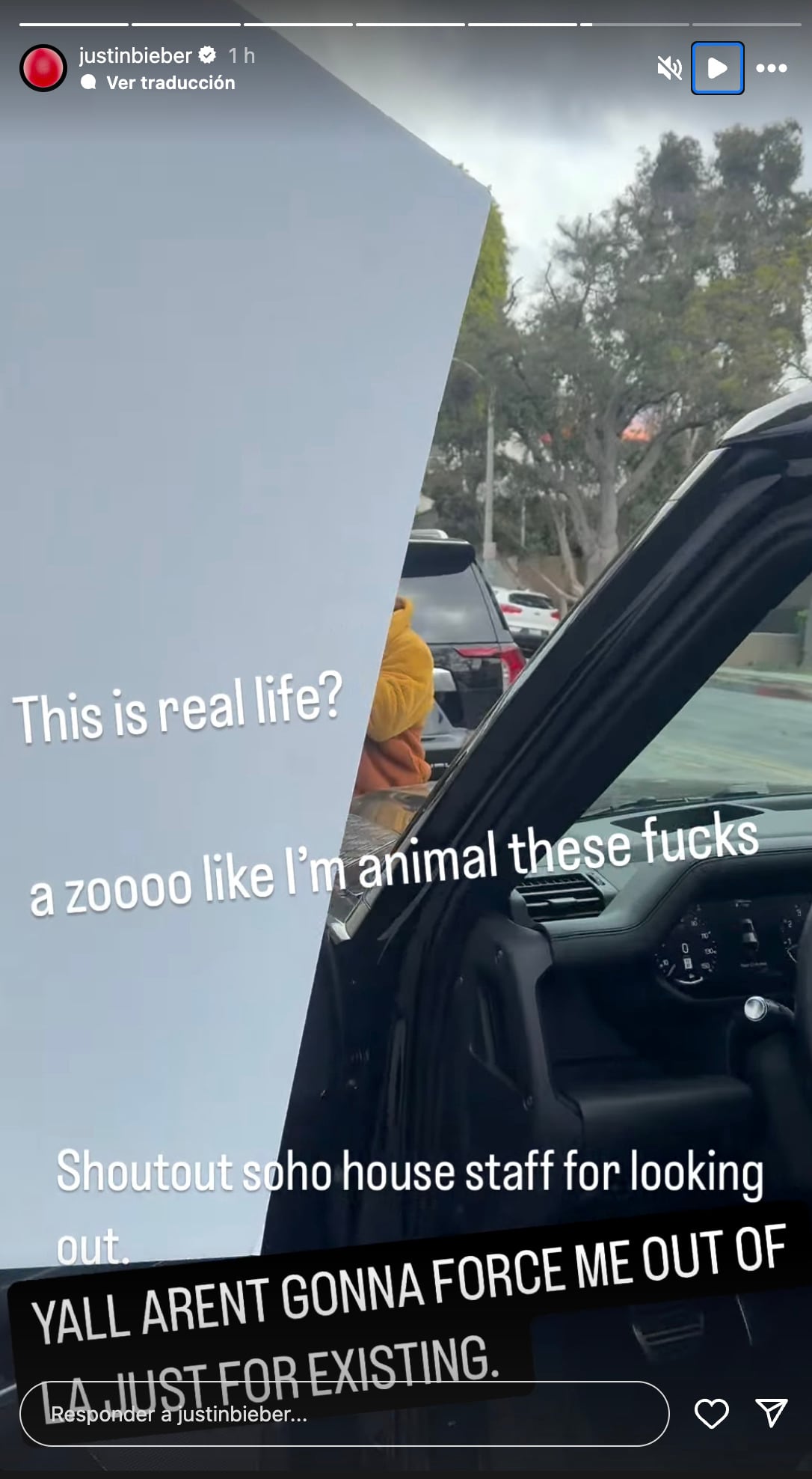 Justin Bieber se queja de los paparazzis en medio de la muerte de su abuelo