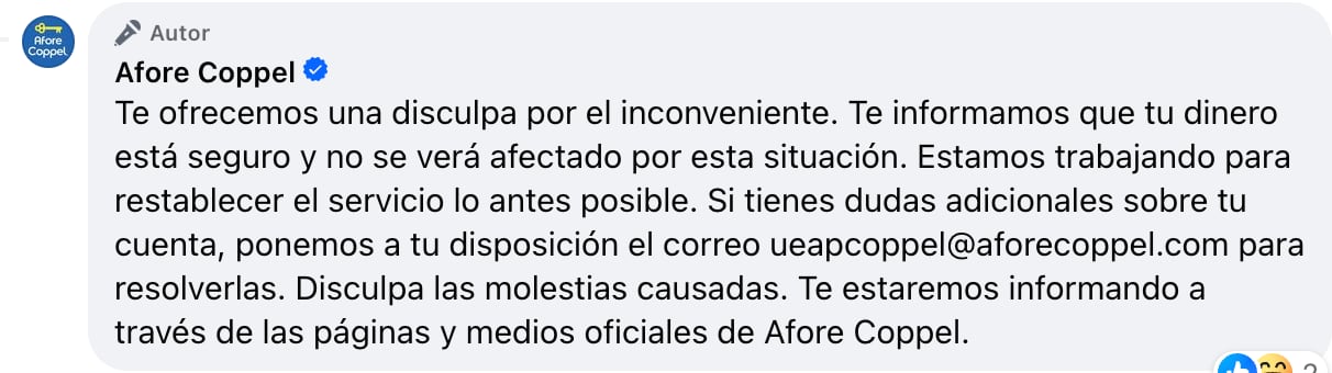 Coppel asegura que el dinero de las afore se encuentra seguro pese al hackeo