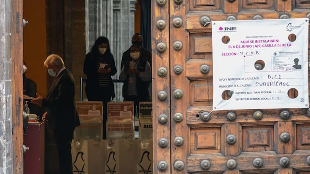 La casilla donde le toca votar a AMLO está a un lado de Palacio Nacional