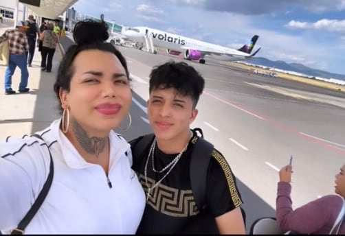 Paolita Suárez y su novio, José de Jesús