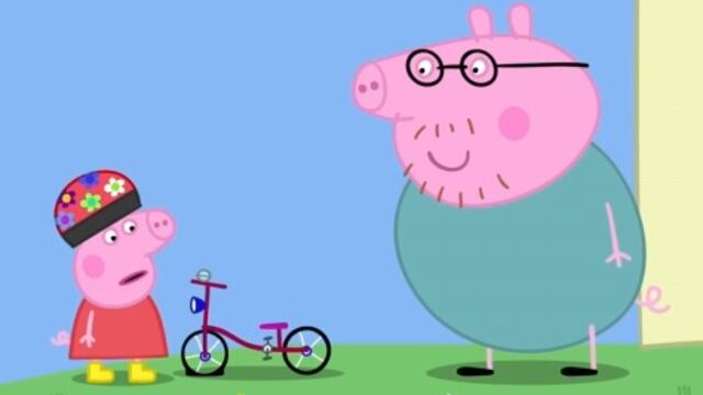 La bicicleta rota de Peppa Pig
