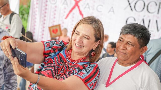 Xóchitl Gálvez desde Oaxaca ya ni topa a Vicente Fox