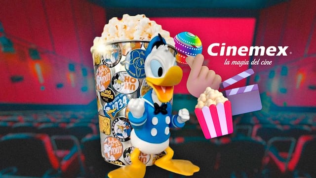 Palomera del pato Donald en Cinemex