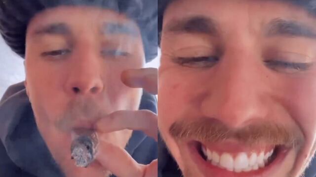 Justin Bieber fuma un enorme porro y comparte el video