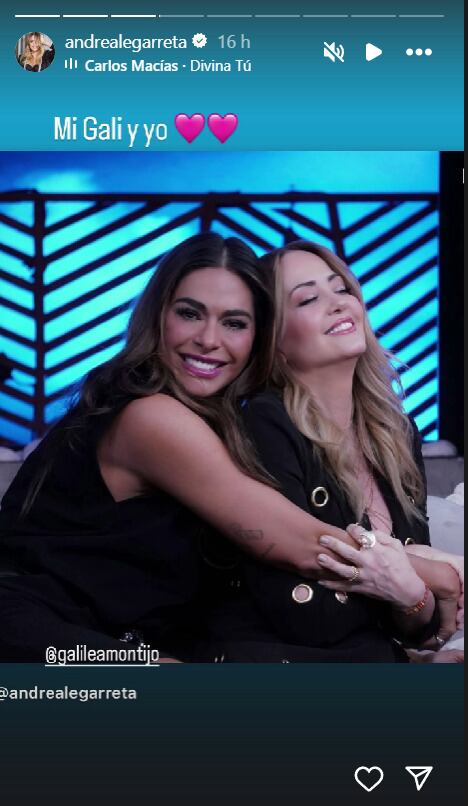 Andrea Legarreta comparte foto junto Galilea Montijo