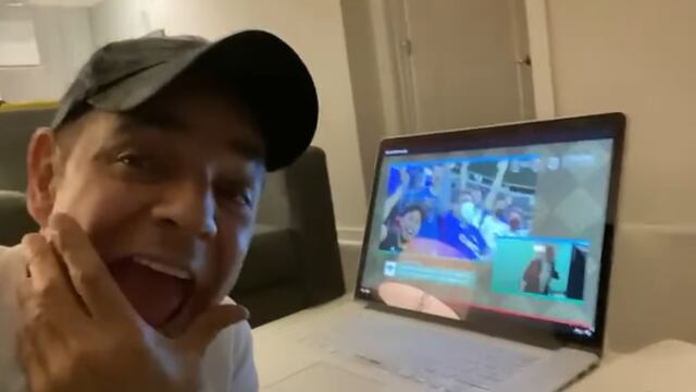 Eugenio Derbez celebra el triunfo del Cruz Azul