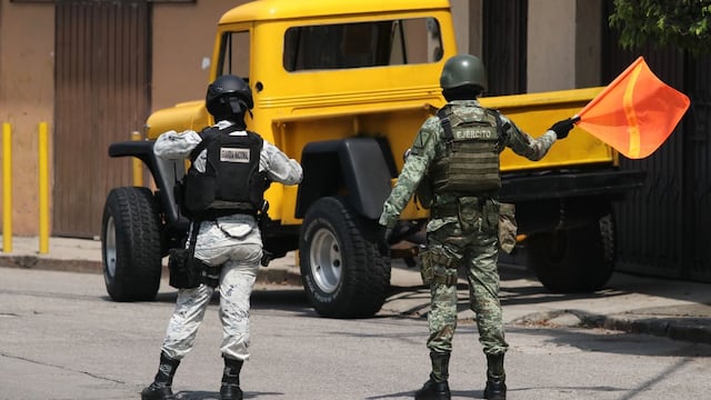 Ejército mexicano y Guardia Nacional en operativo