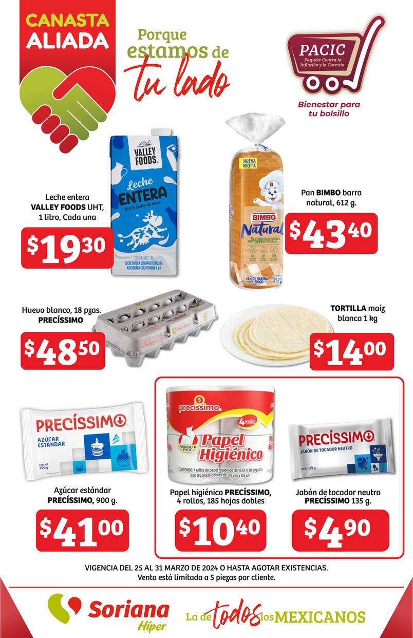 Soriana Canasta Aliada 31 de marzo