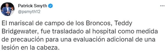 Actualización sobre Teddy Bridgewater