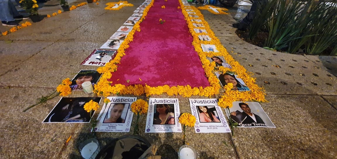 Ofrenda de Ni Una Menos