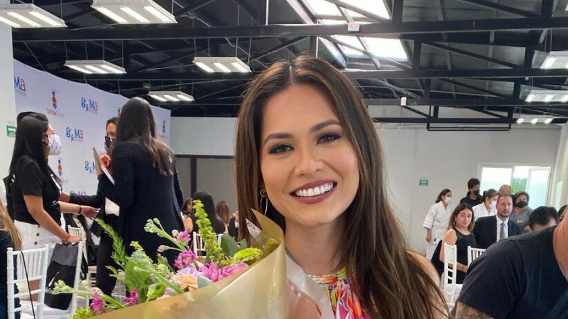 Andrea Meza reaparece en entrevista; ¿habló sobre Belinda y Christian Nodal?