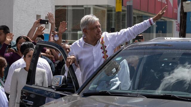 Andrés Manuel López Obrador en Chiapas. Alta popularidad.