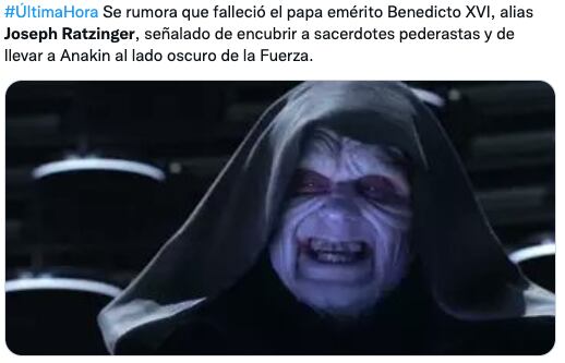 Memes de Benedicto XVI sobre su supuesta muerte
