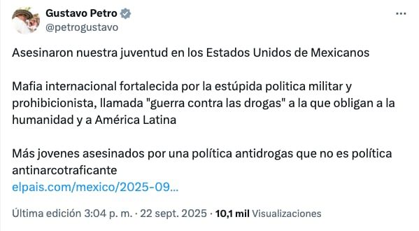 Gustavo Petro comparte mensaje sobre las muertes de B-King y Regio Clown
