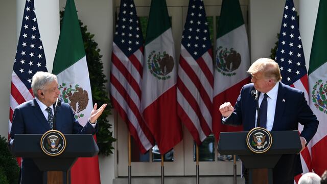 AMLO y Donald Trump.