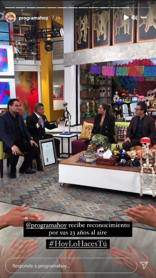 Programa Hoy recibe reconocimiento por 23 años al aire
