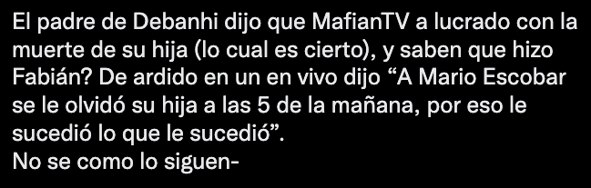 Críticas a Fabián Pasos, de Mafian TV