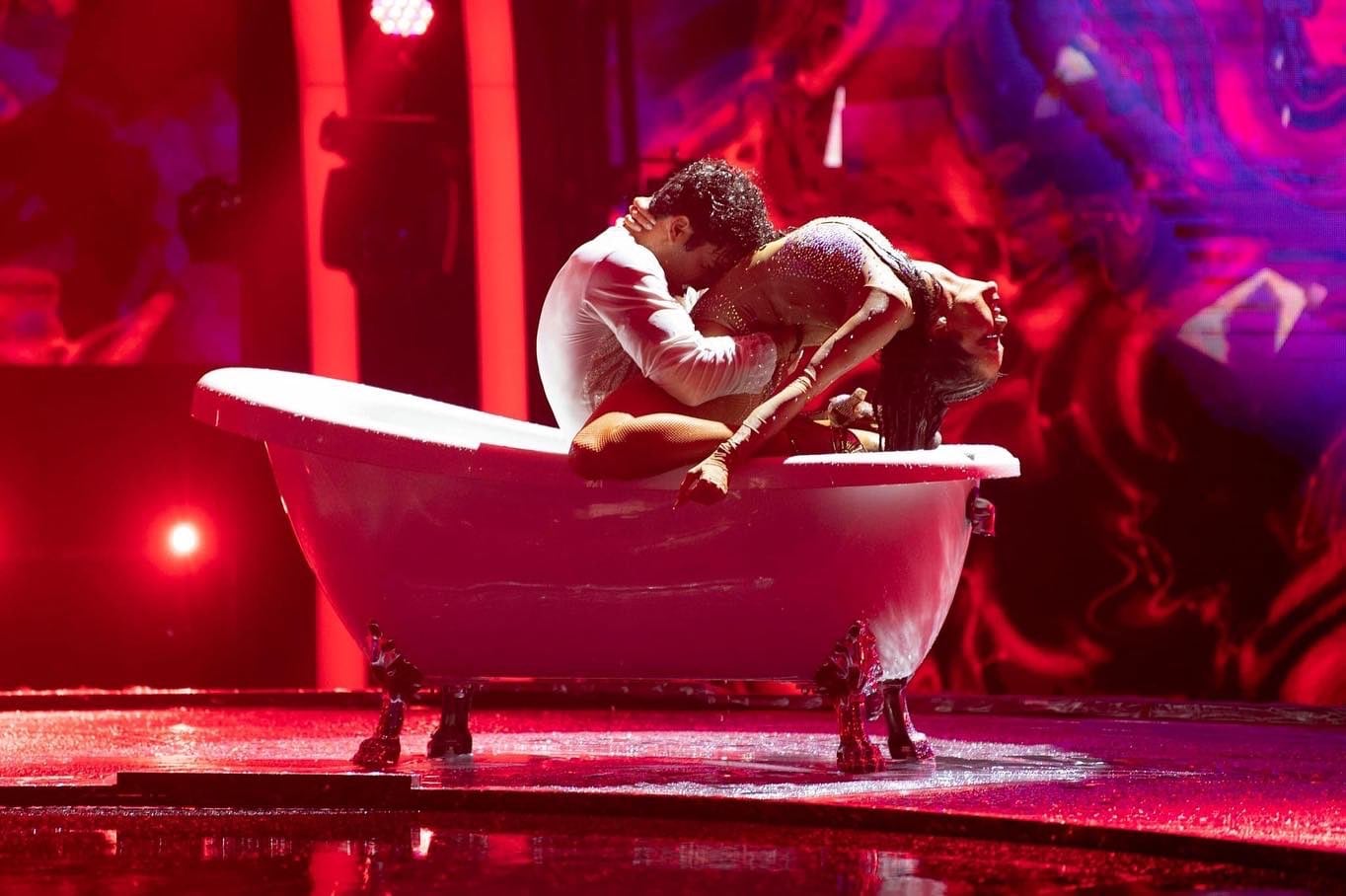 Adrián Di Monte y Pía Sanz en El Retador.