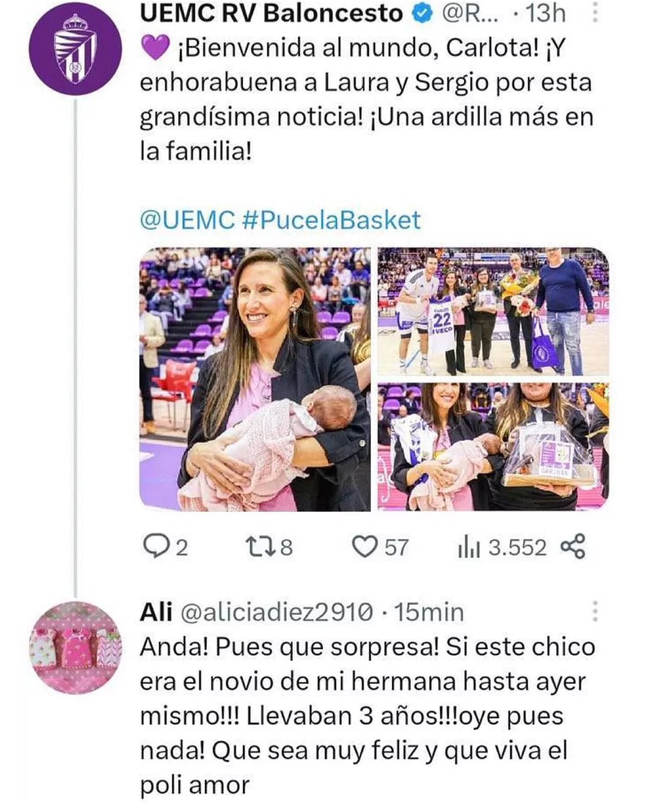 Equipo de basquetbol exhibe doble vida amorosa de su capitán