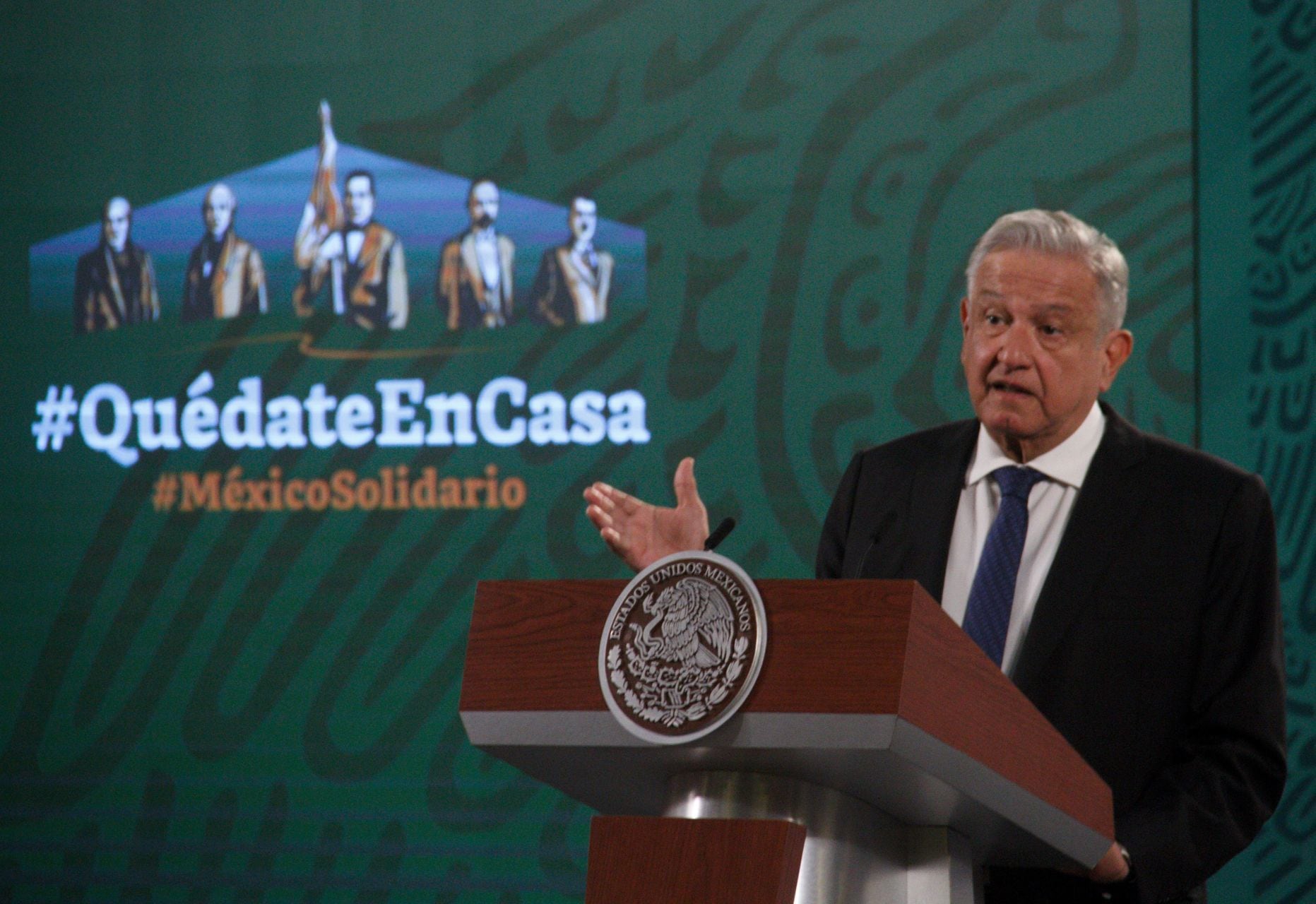 AMLO en su conferencia mañanera