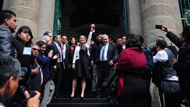 Claudia Sheinbaum y Andrés Manuel López Obrador