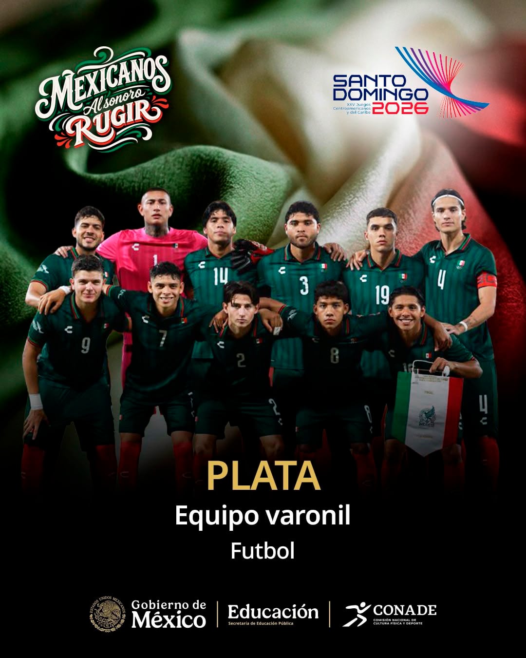 Selección Mexicana varonil gana la plata en los Juegos Centroamericanos 2026