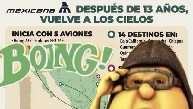 Aviones "Boing" de Mexicana de Aviación